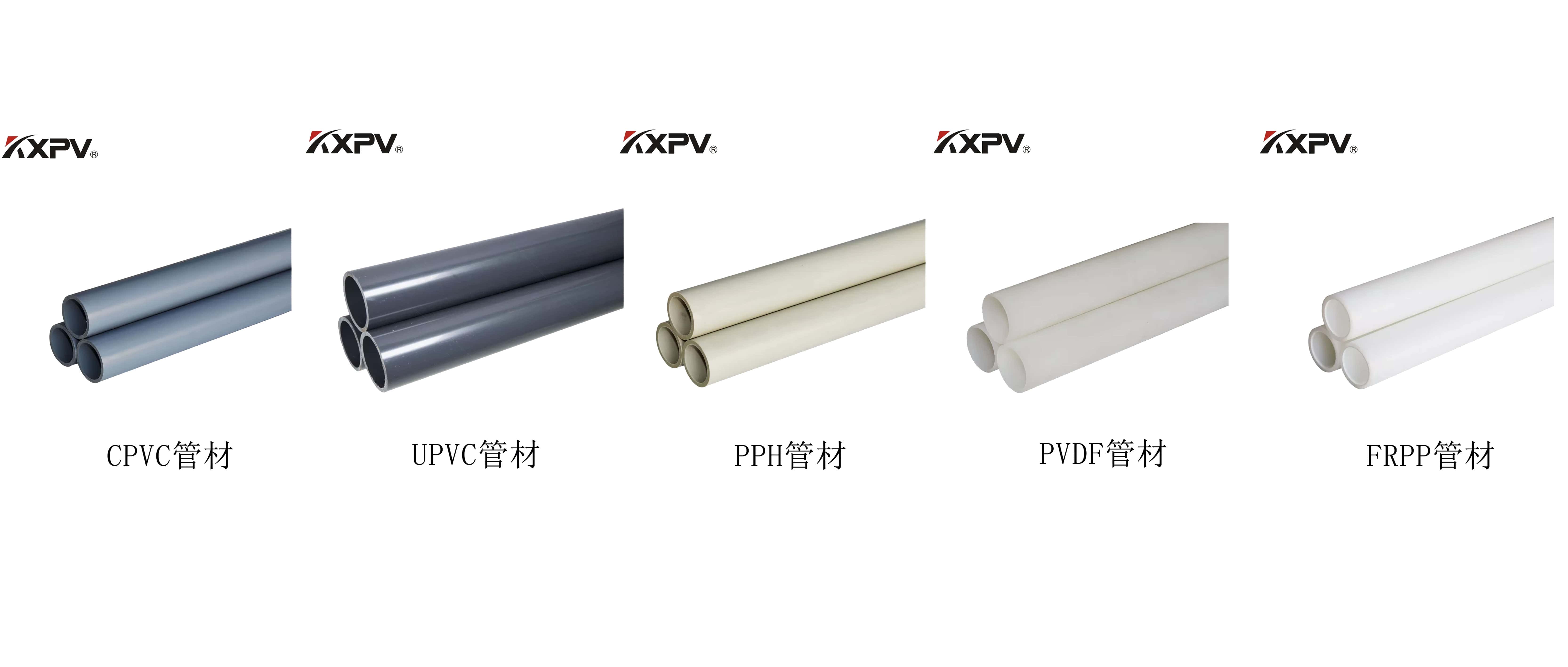 PVC、CPVC、UPVC、PP、FRP的區(qū)別及特點